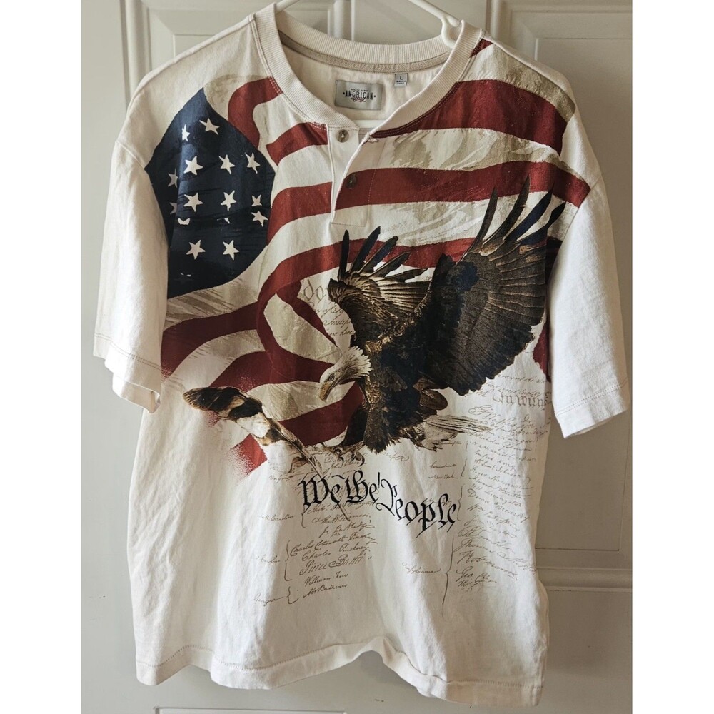 American Legacy Mens We The People Shirt‎ Large
